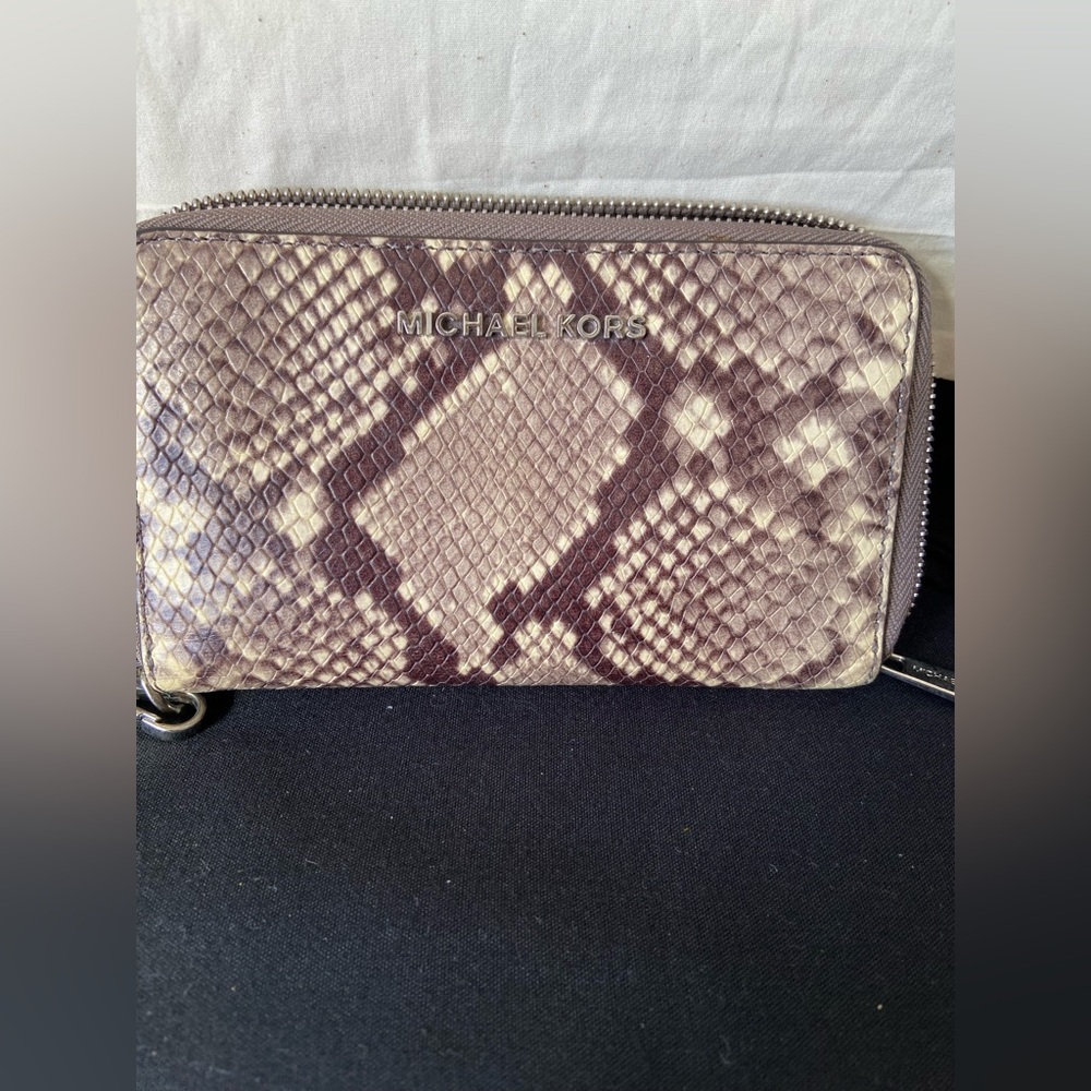 Michael Kors Embossed Python Wallet - image 1